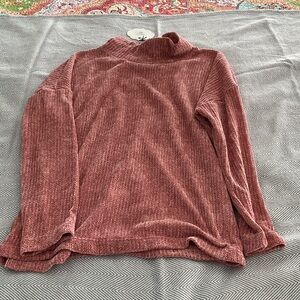 NWT Women's Ribbed Sweater - Strawberry/Rose by Carole Christian